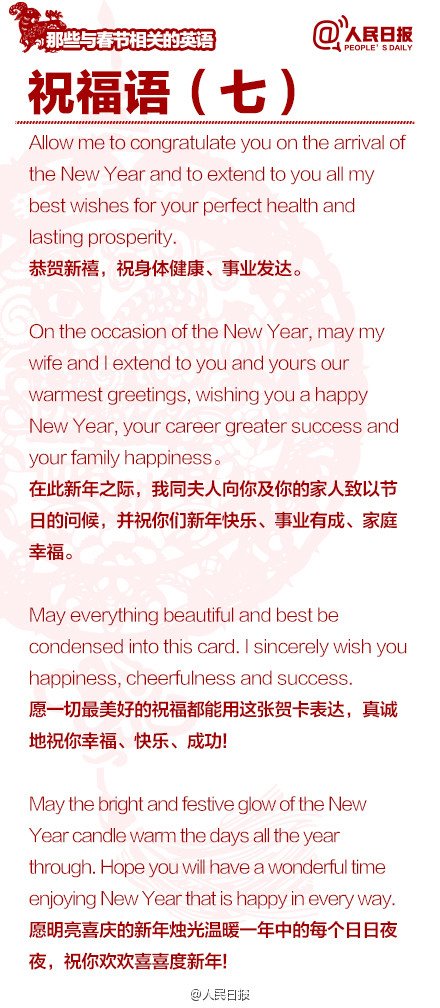 長(zhǎng)知識(shí)！100個(gè)與春節(jié)有關(guān)的英文用語(yǔ)