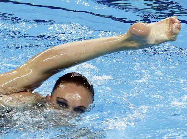 Russian 'synchro queen' wins third gold in Shanghai